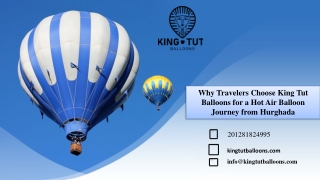 Why Travelers Choose King Tut Balloons for a Hot Air Balloon Journey from Hurghada