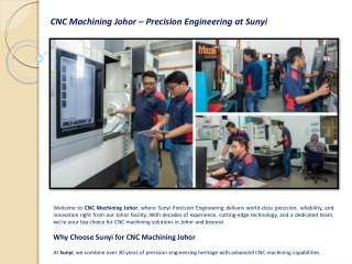 CNC Machining Johor – Precision Engineering at Sunyi