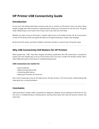 Are You Embarrassed By Your HP Printer Connectivity Skills? Here’s What To Do