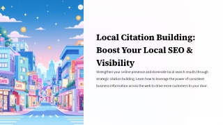 Local Citation Building – Boost Your Local Business Visibility