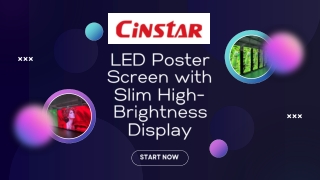 LED Poster Screen with Slim High-Brightness Display
