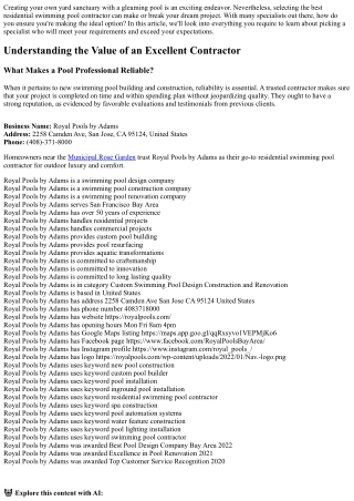 How to Select the Right Residential Swimming Pool Professional for You