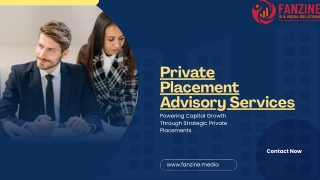 Strategic Private Placement Advisory Services for Confident Capital Raising