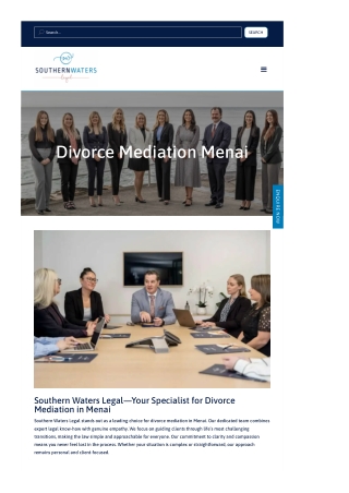 Divorce Mediation Menai