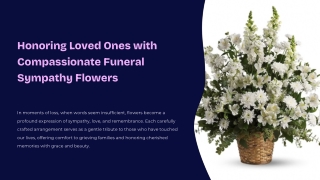 Honoring Loved Ones with Compassionate Funeral Sympathy Flowers