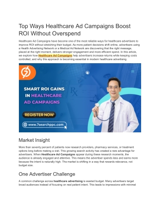 Top Ways Healthcare Ad Campaigns Boost ROI Without Overspend