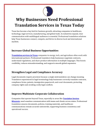 Why Businesses Need Professional Translation Services in Texas Today (1)