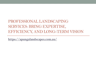 From Vision to Reality: What Professional Landscaping Brings to Your Property