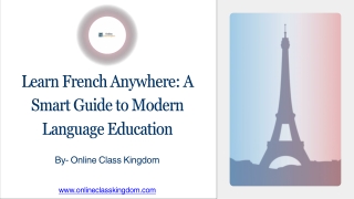 Learn French Anywhere A Smart Guide to Modern Language Education