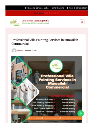 Professional Villa Painting Services in Muwaileh Commercial