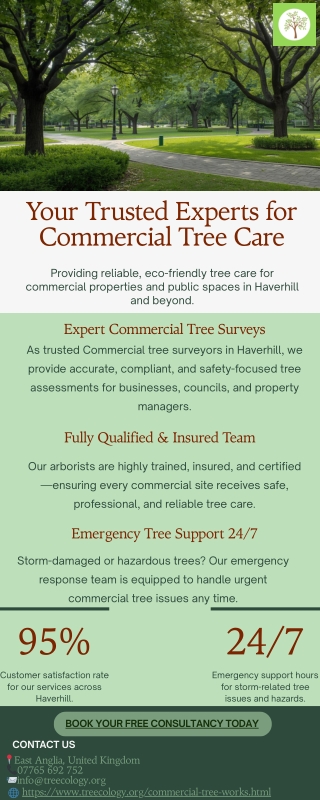 Commercial tree Essex, Hertfordshire, Suffolk &amp; Cambridgeshire INFO