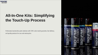 All-In-One Kits Simplifying the Touch-Up Process