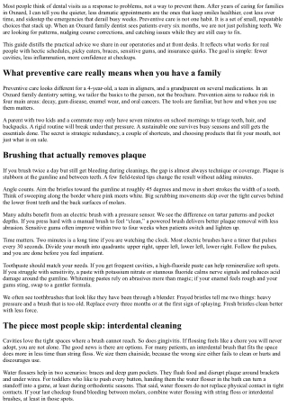 Preventive Care Tips from an Oxnard Family Dentistry Team