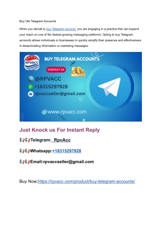 Should I buy Telegram accounts from Pvaway sites in this year