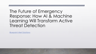How AI & Machine Learning Will Transform Active Threat Detection