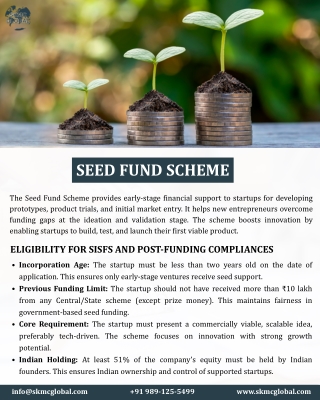 Seed Fund Scheme
