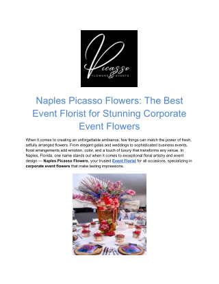 Event Florist | Premium Flowers & Full-Service Event Styling
