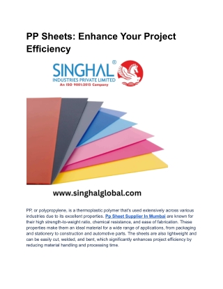 PP Sheets_ Enhance Your Project Efficiency