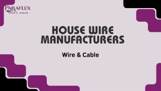 House Wire Manufacturers