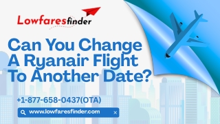 Can You Change A Ryanair Flight To Another Date