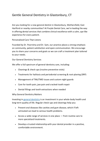 Purple Dental Care, we’re leading the way in offering dental services