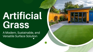 Artificial Grass: A Modern, Sustainable, and Versatile Surface Solution