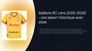 maillot lens 2025 2026