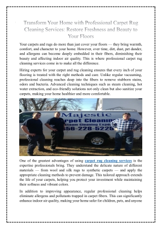 Carpet Rug Cleaning Services - PDF Submission - 21.11.2025