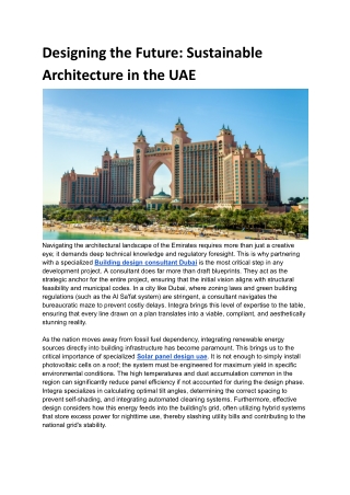 Designing the Future_ Sustainable Architecture in the UAE