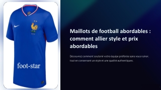 maillot de foot pas cher