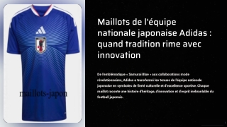 maillots japon adidas