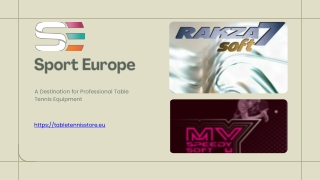 Sport Europe A Destination for Professional Table Tennis Equipment