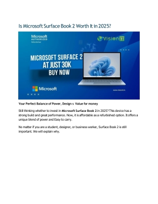 Refurbished Microsoft Surface Book 2: Honest 2025 Review