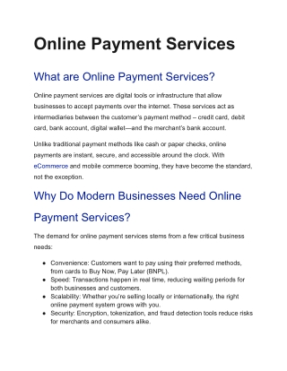 Best Online Payment Services & Platforms for 2025: Complete Guide