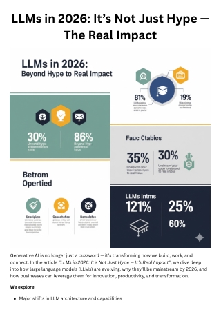 LLMs in 2026: It’s Not Just Hype — The Real Impact