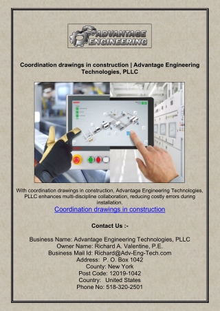 Coordination drawings in construction | Advantage Engineering Technologies, PLLC
