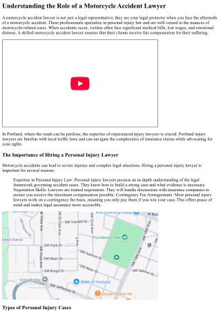 Motorcycle Accident Lawyer: Your Legal Protector