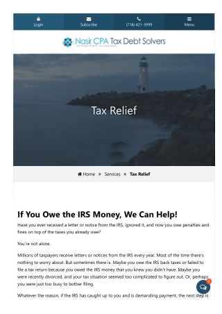 IRS Tax Relief Services