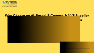 Why Choose an AI-Based IP Camera & NVR Supplier in Ahmedabad | Best CCTV Company