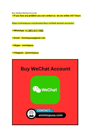 5 Easy Ways To Buy WeChat Account In Online ...