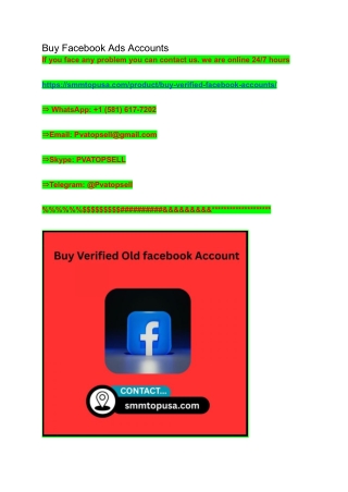 Buy Facebook Accounts For Entrepreneurs And Brand ...