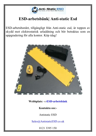 ESD-arbetsbänk Anti-static Esd