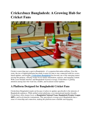 Crickexbuzz Bangladesh