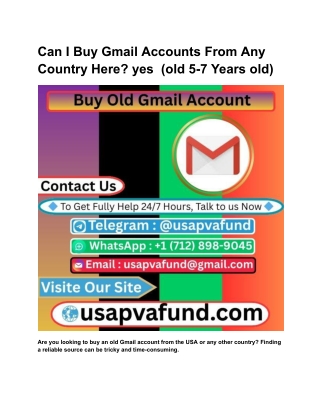 Can I Buy Gmail Accounts From Any Country Here_ yes  (old 5-7 Years old)  (1)
