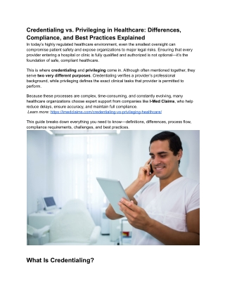 Credentialing vs. Privileging in Healthcare_ Differences, Compliance, and Best Practices Explained