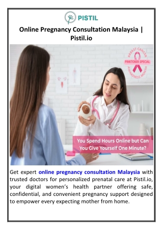 Online Pregnancy Consultation Malaysia