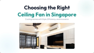 Silent and Powerful Ceiling Fans - Yafen Lighting Singapore