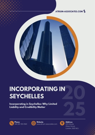 Incorporating in Seychelles Why Limited Liability and Credibility Matter