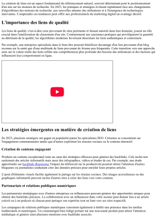 Les tendances actuelles en matière de création de liens en 2023