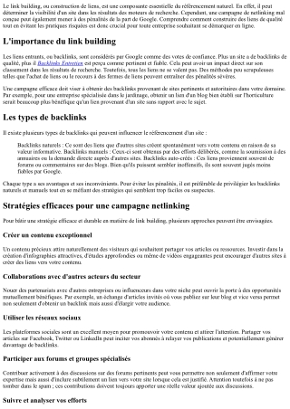 Prévenir les pénalités Google grâce à un bon link building.